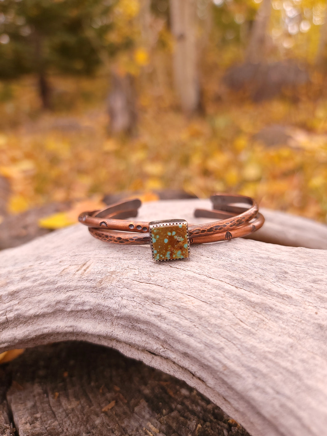 Patagonia Copper and Turquoise Bracelet Set
